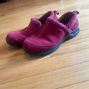 Lands End Suede Sherpa Shoe
